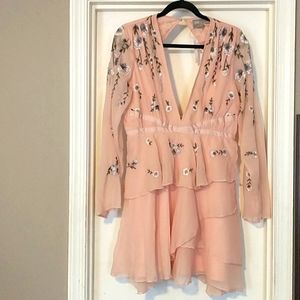 NWT ASOS Floral Embroidered Sheer Dress